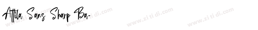 Attila Sans Sharp Ba字体转换